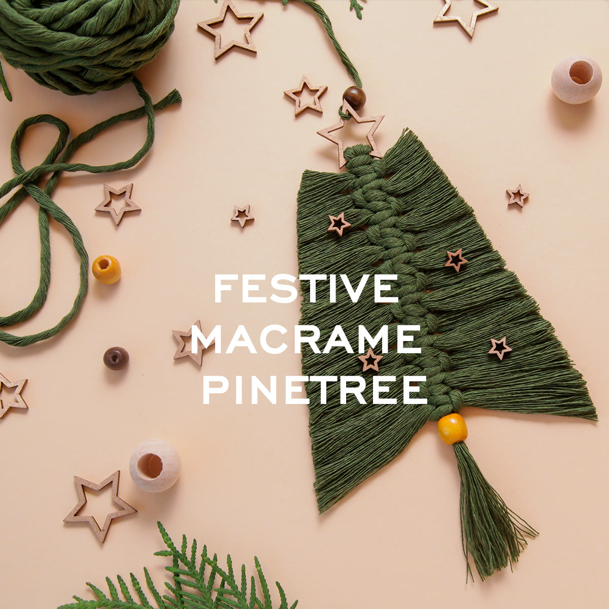 Festive Macrame Pinetree