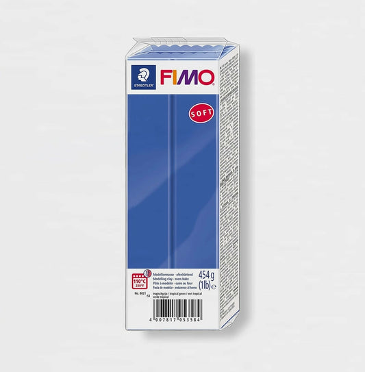 Modelliermasse Fimo Soft 33 Blau 454 g.