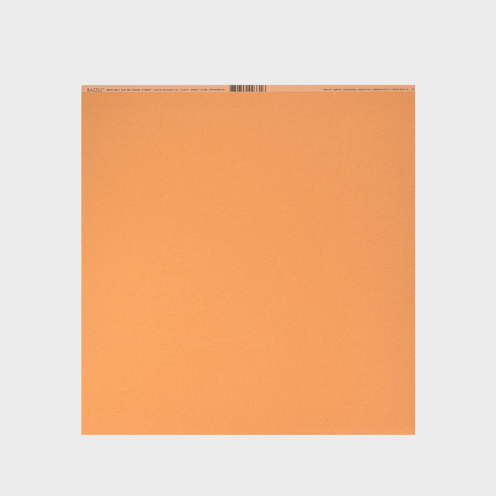 Standardpapier Scrapbooking Bazzill 30,5 X 30,5 Apricot