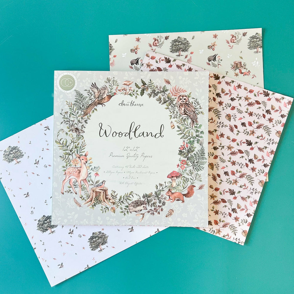 Set Papier Scrapbooking Woodland 30 X 30 Craft Consortium