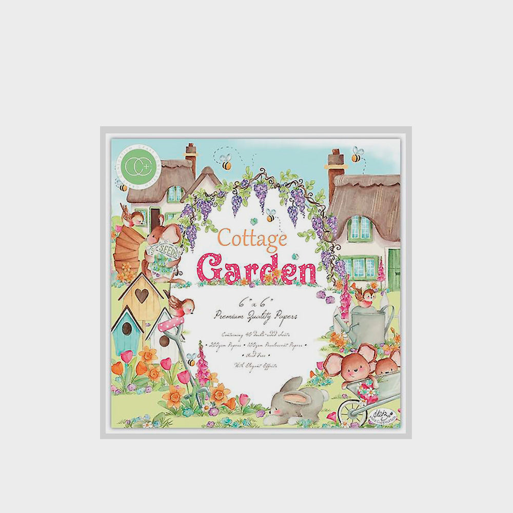 Set Papier Scrapbooking Cottage Garden 15 X 15 Craft Consortium
