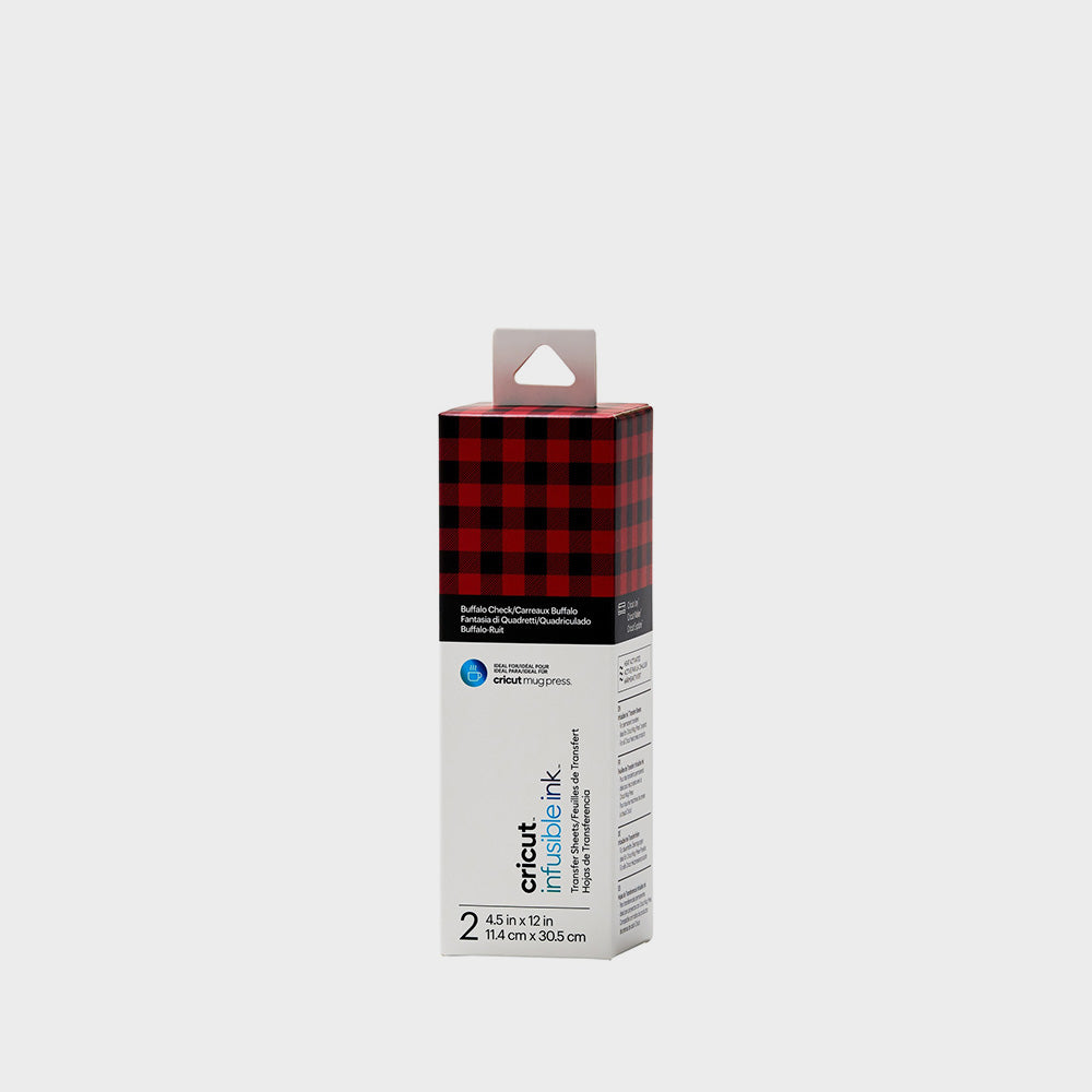Set 2 Blätter Infusible Ink Buffalo Check Cricut Joy