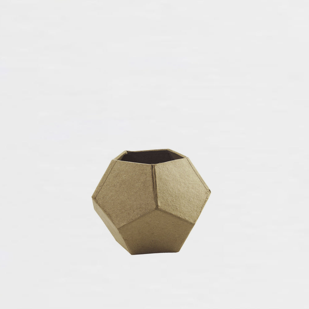 Pappaufsteller Geometrischer Blumentopf Décopatch