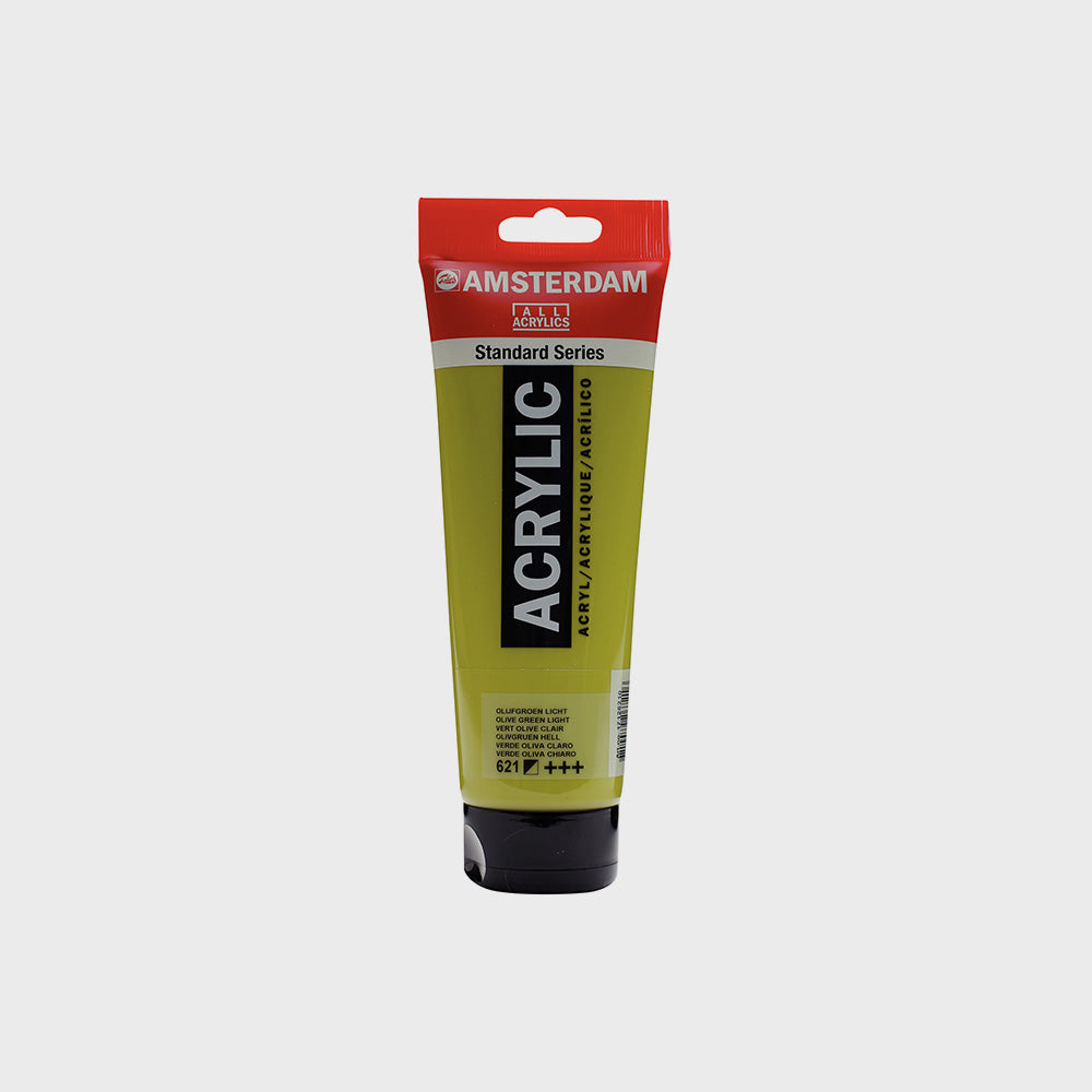 Acrylfarbe Olivgrün Hell 250 ml Amsterdam