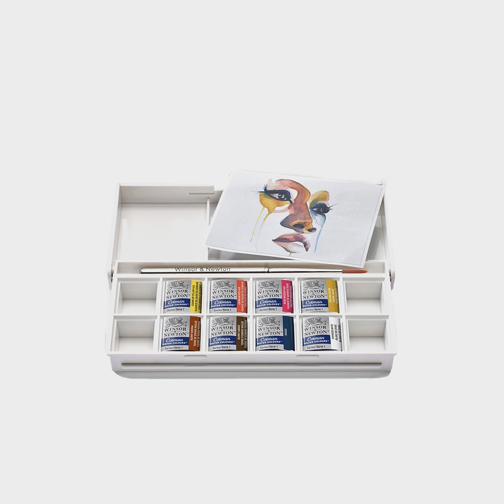Taschenbox 8 Aquarellfarben Porträts Winsor & Newton (2)