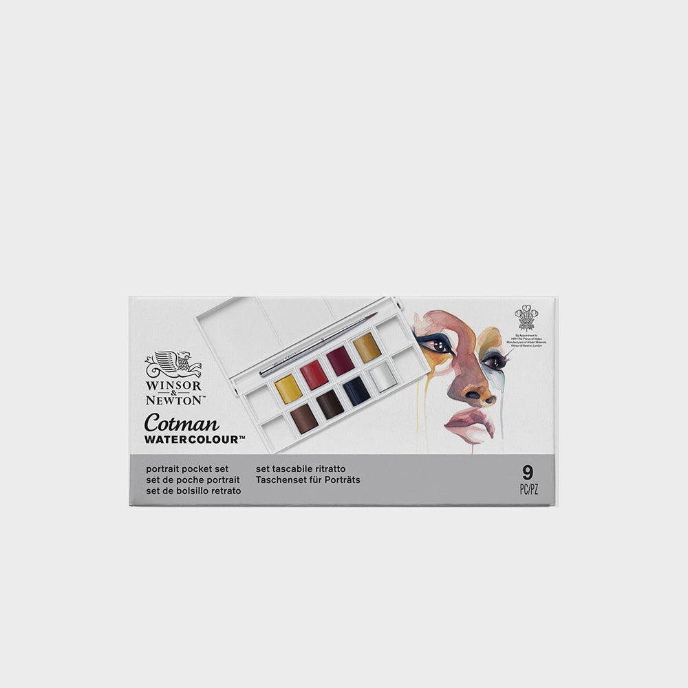 Taschenbox 8 Aquarellfarben Porträts Winsor & Newton (1)