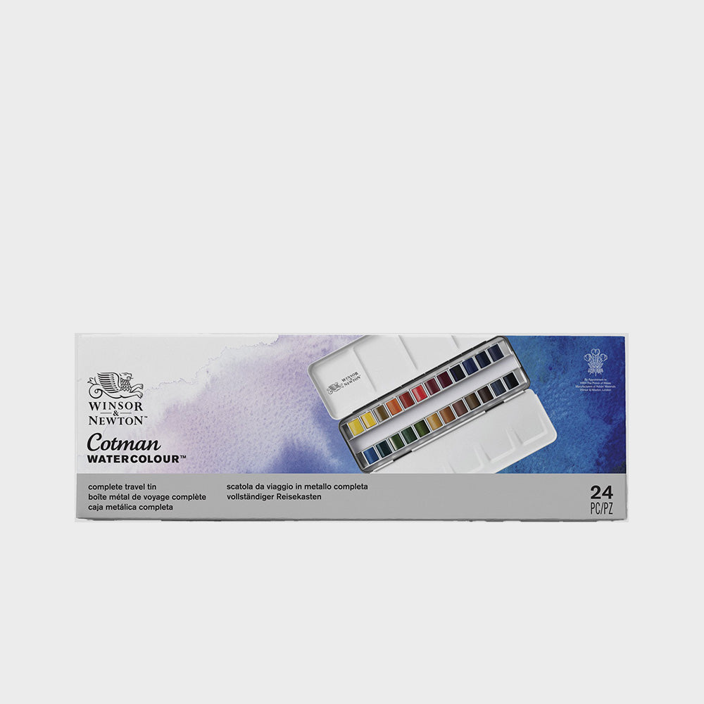 Box 24 Aquarellfarben Halbes Näpfchen Winsor & Newton (2)