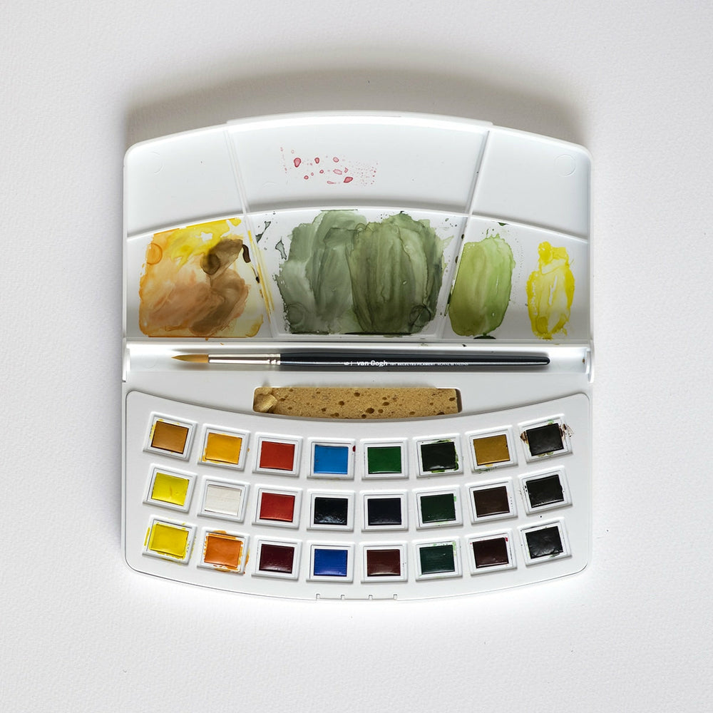 Box 24 Näpfchen Aquarellfarben Van Gogh
