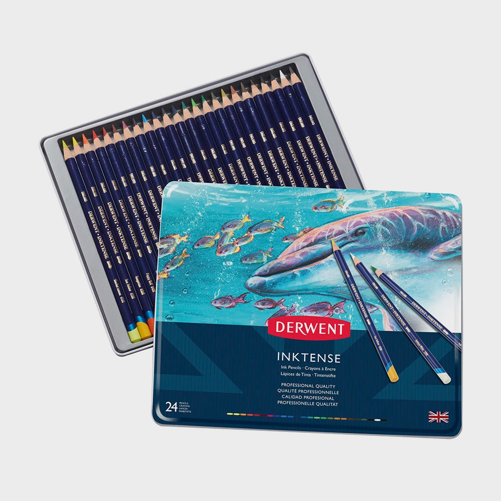 Metallbox 24 Stifte Inktense Derwent (1)