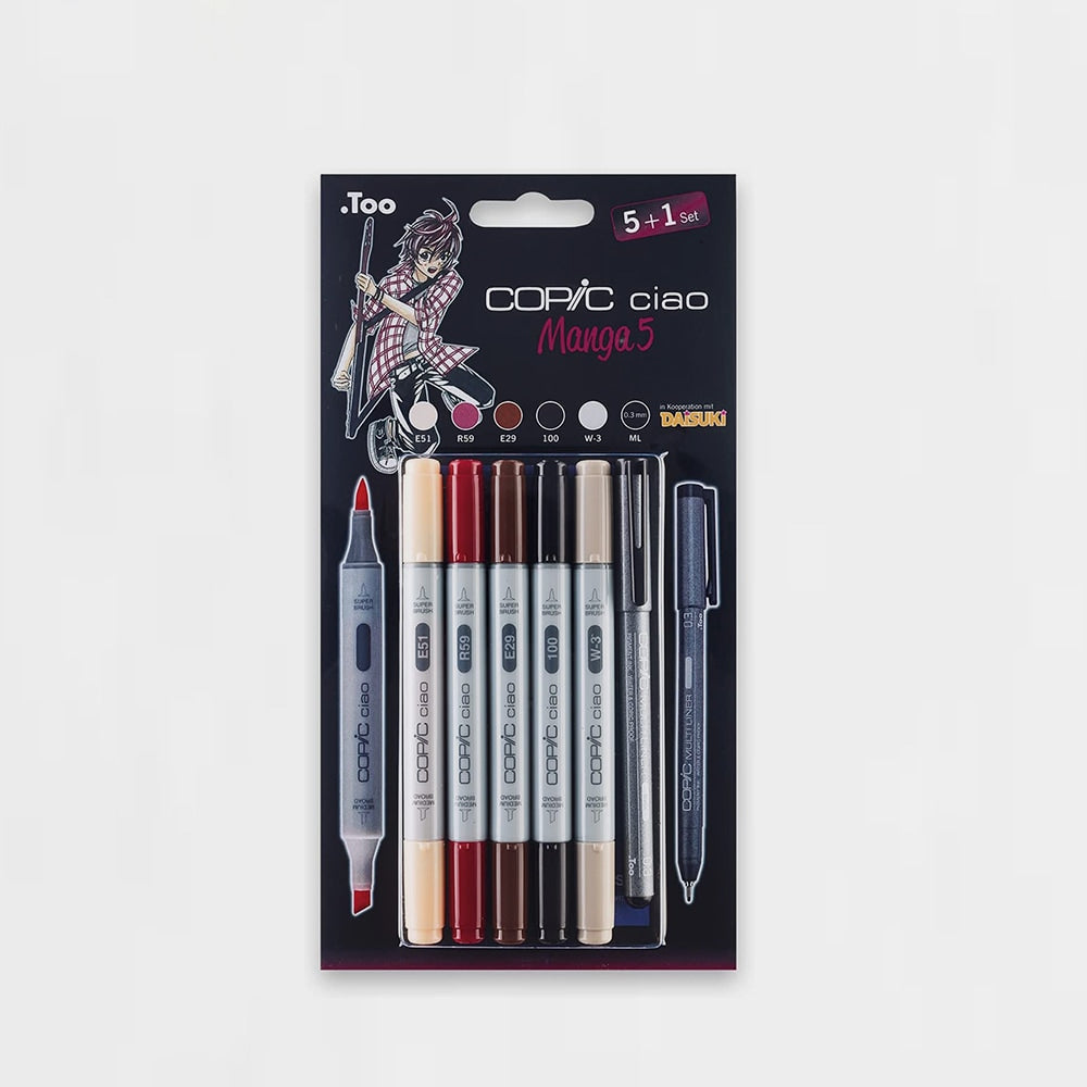 6er-Set Marker Manga 5 Copic Ciao