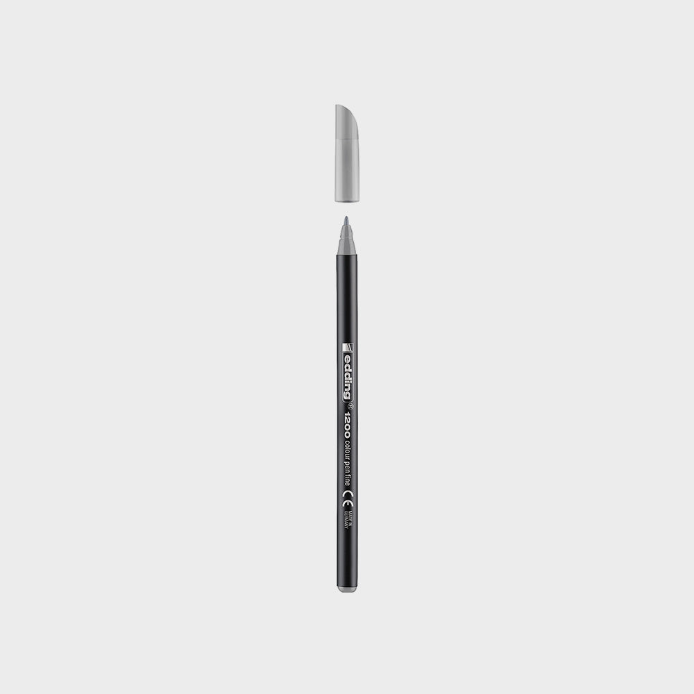 Marker Edding 1200 Feine Spitze Pastell Silber-Grau