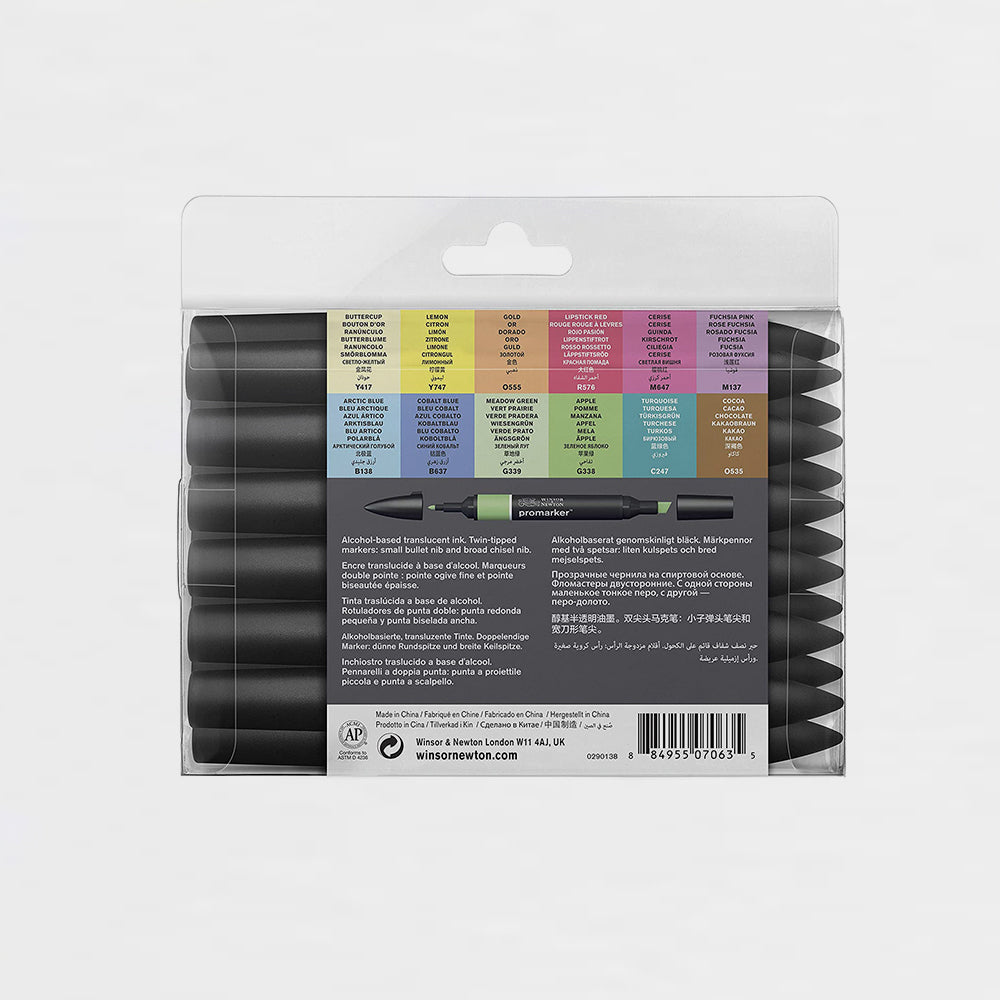 12er-Set +1 Marker Promarker Set 2 Winsor & Newton (2)