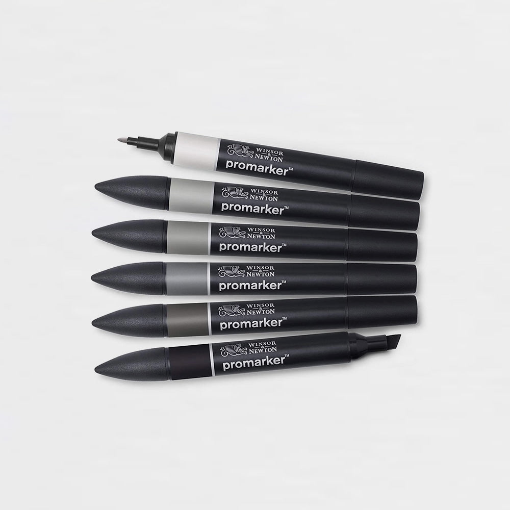 Etui 6 Marker Promarker Neutrale Farben Winsor & Newton