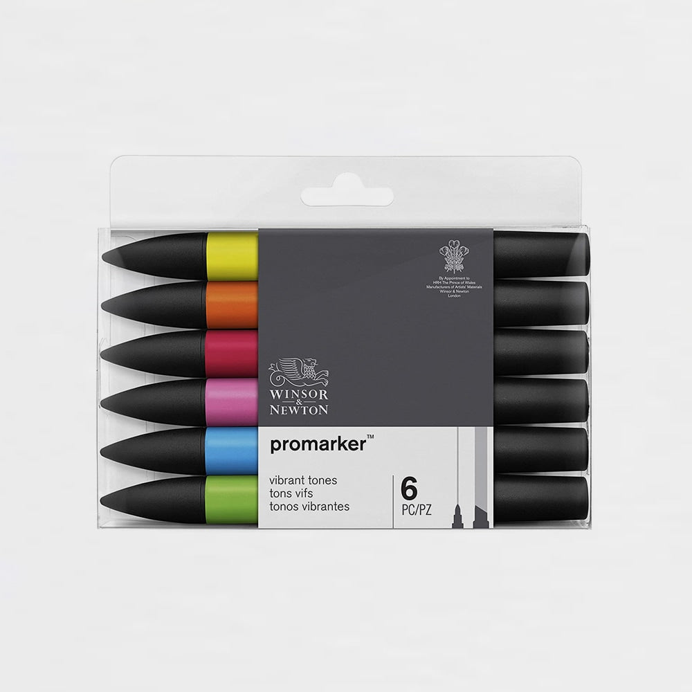 6er-Set Marker Promarker Leuchtende Farben Winsor & Newton (1)