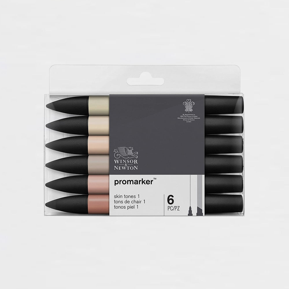 6er-Set Marker Promarker Helle Hauttöne Winsor & Newton (1)