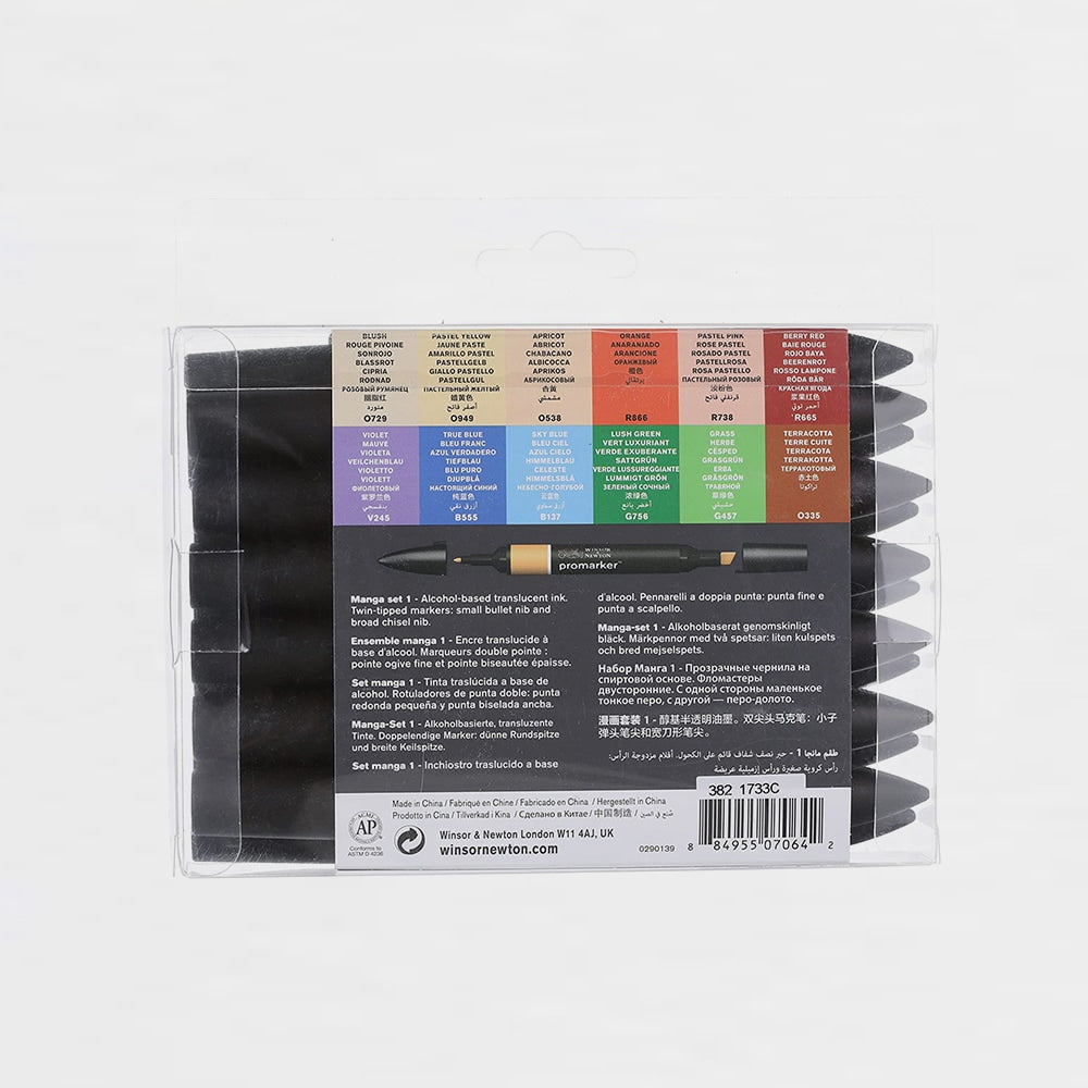 12er-Set +1 Marker Promarker Set Manga Expansion 1 Winsor & Newton (2)