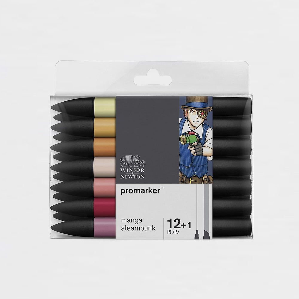 12er-Set + 1 Marker Promarker Manga Steampunk Winsor & Newton (1)