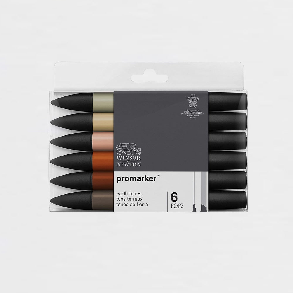 12er-Set Marker Erdtönen Promarker Winsor & Newton (1)
