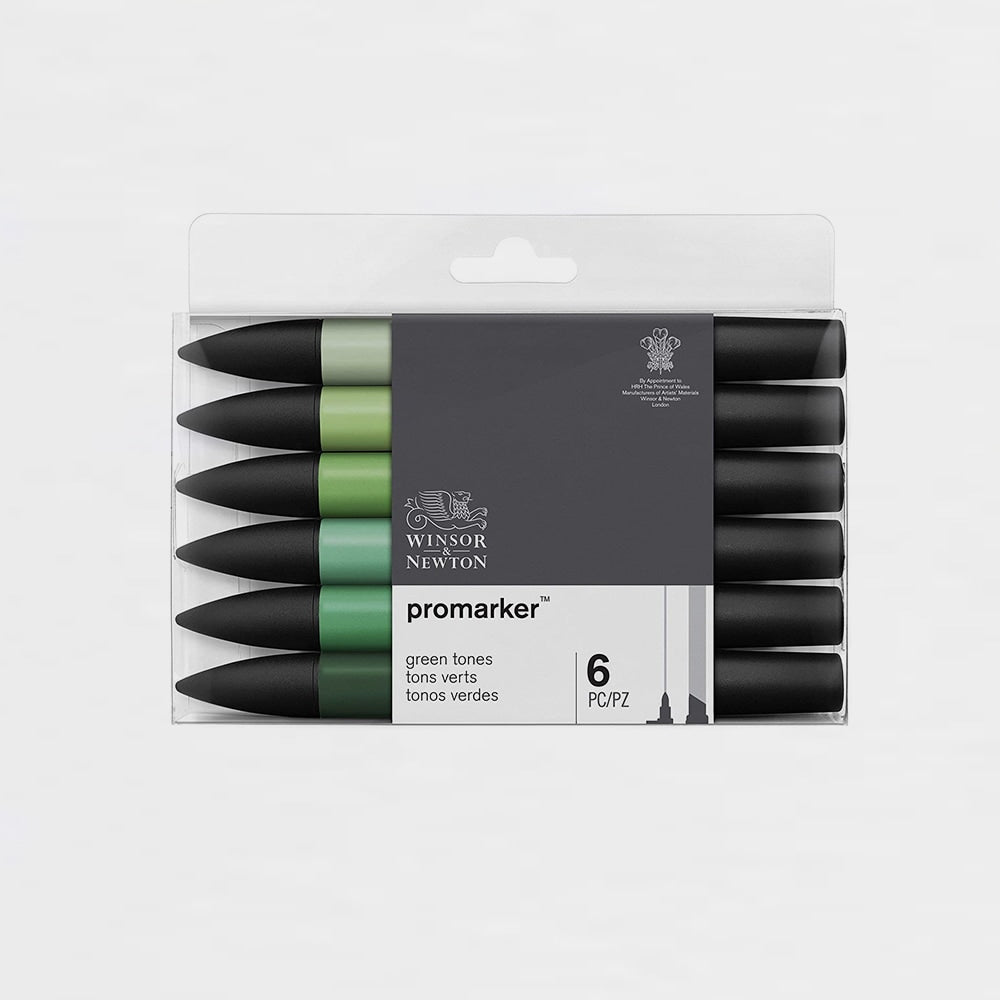 12er-Set Marker Grüntöne Promarker Winsor & Newton (1)
