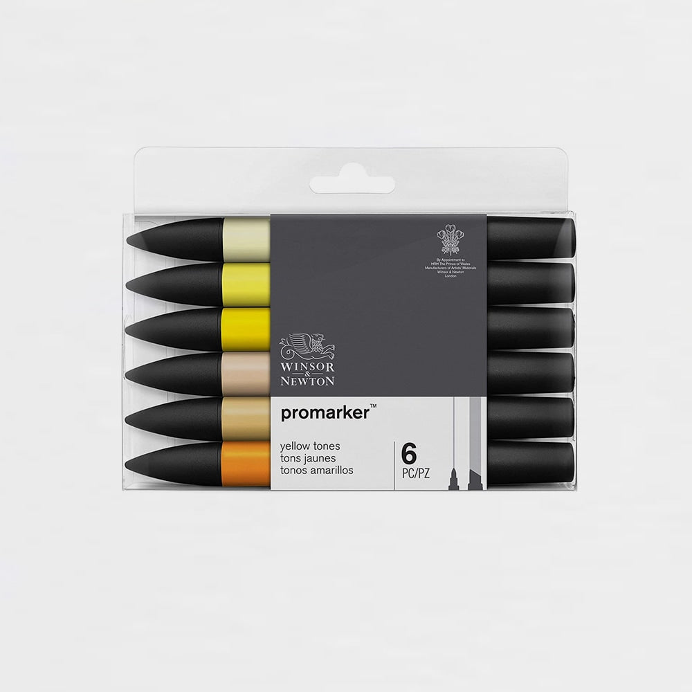 12er-Set Marker Gelbtöne Promarker Winsor & Newton (1)