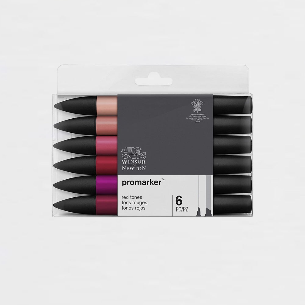 12er-Set Marker Rottöne Promarker Winsor & Newton (1)