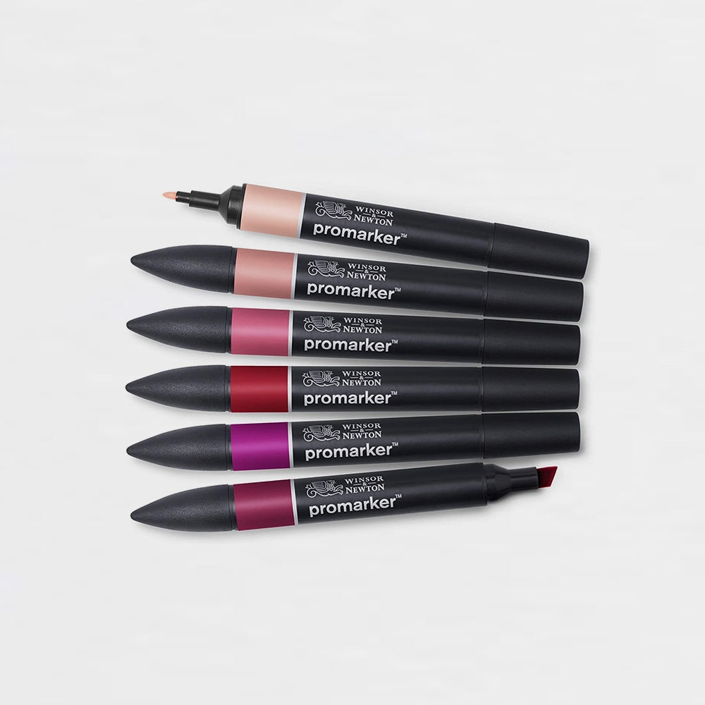12er-Set Marker Rottöne Promarker Winsor & Newton