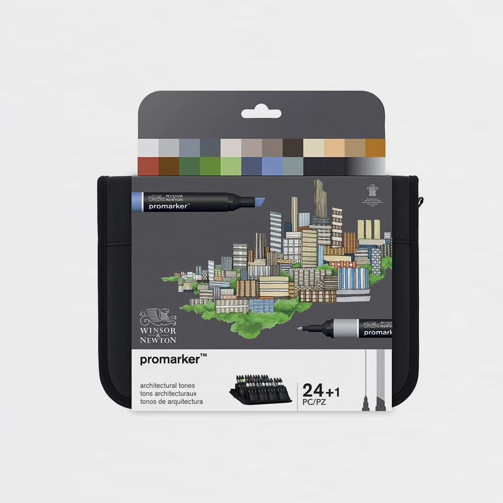Etui 24 Marker Architektur Promarker Winsor & Newton (1)