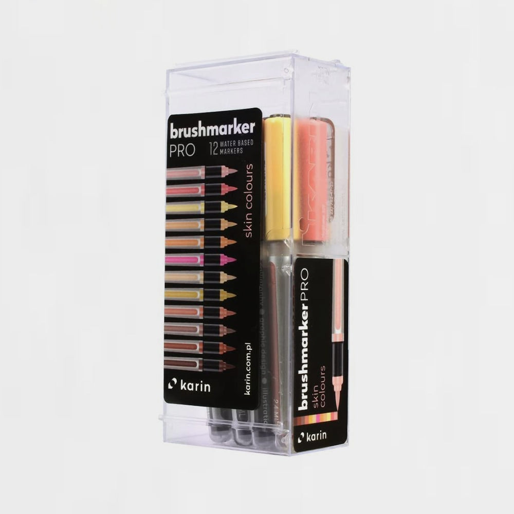 Set mit 12 Filzstiften Skin Colors Brushmarker Pro Karin (1)