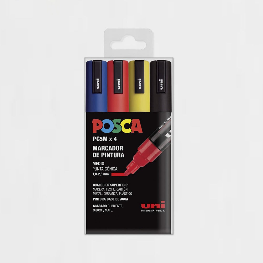 Etui 4 Marker Basic Posca Pc-5m