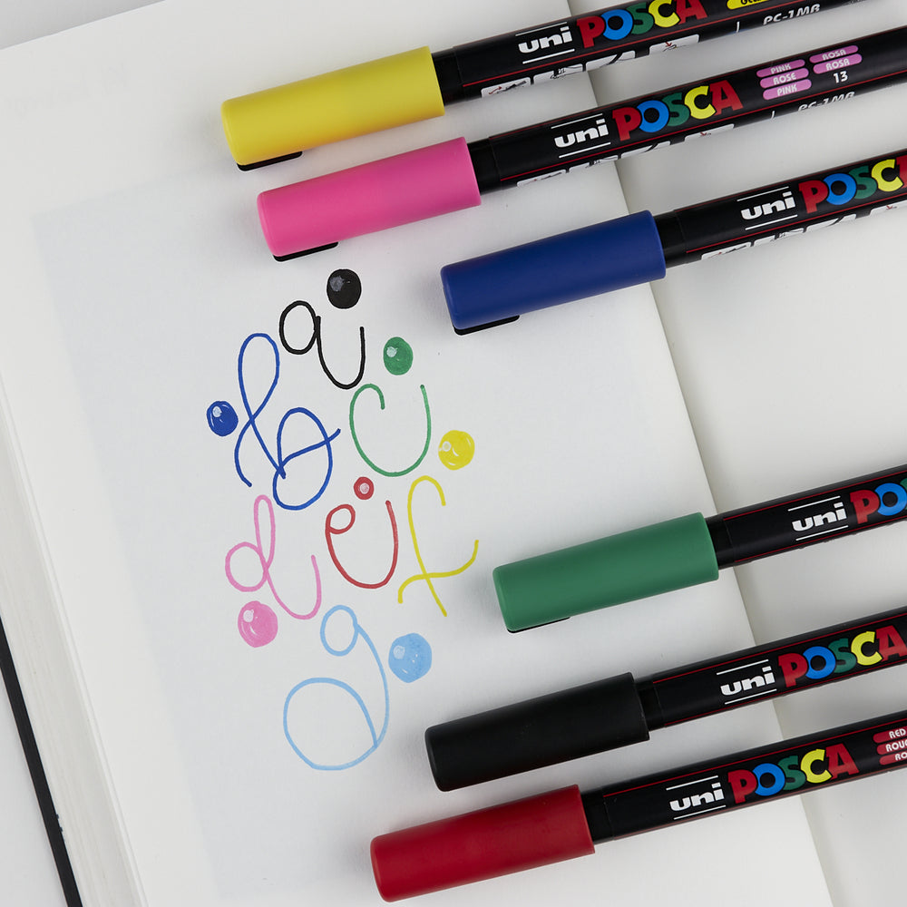 Etui 8 Marker Grundfarben Extra Fein Posca Pc-1mr