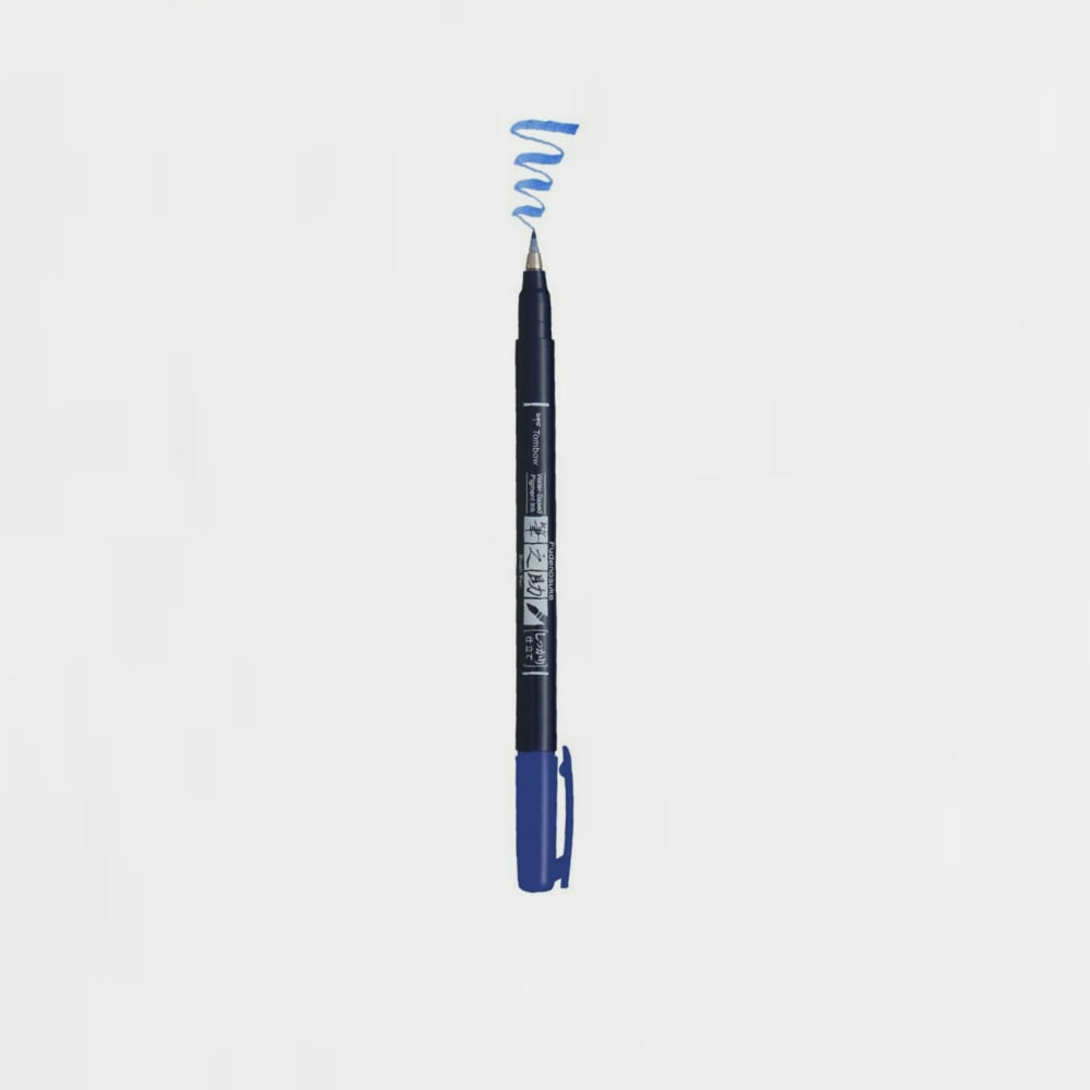 Marker Tombow Fudenosuke Wsbh15 Blau Harte Spitze