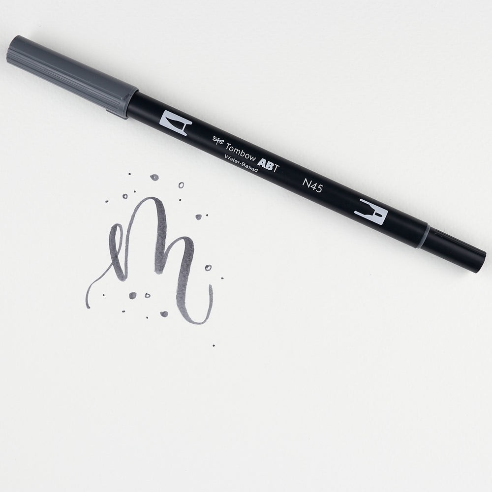 Marker Dual Brush 45 Cool Grey 10 Tombow