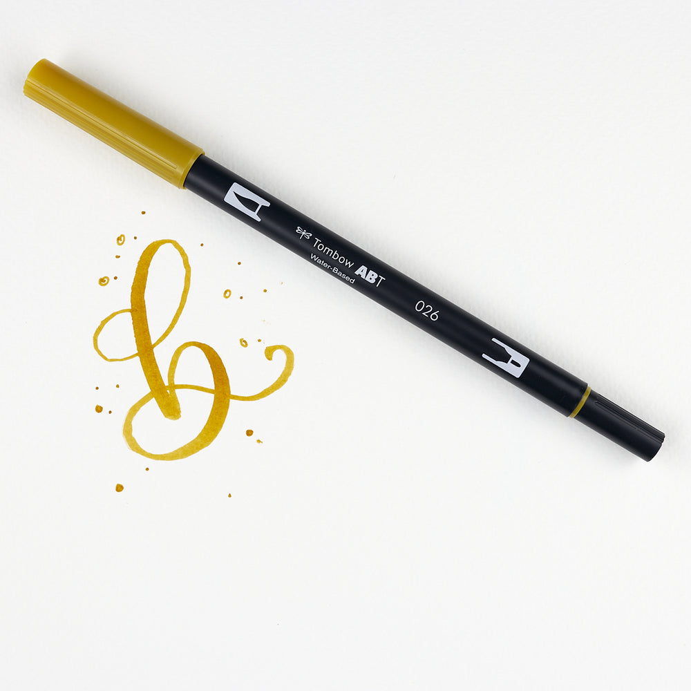 Marker Dual Brush 26 Ochre Tombow