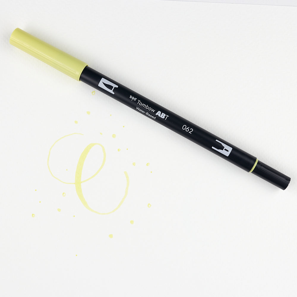 Marker Dual Brush 62 Pale Yellow Tombow (1)