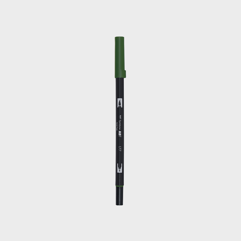Marker Dual Brush 177 Dark Jade Tombow (1)