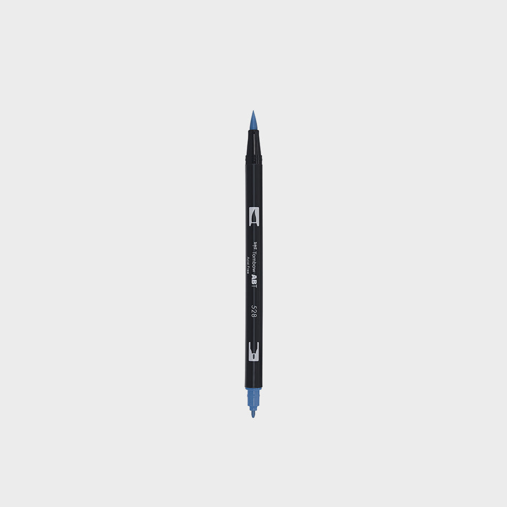 Marker Dual Brush 528 Navy Blue Tombow