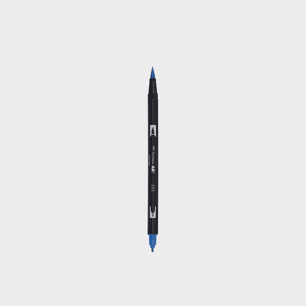 Marker Dual Brush 555 Ultramarine Tombow