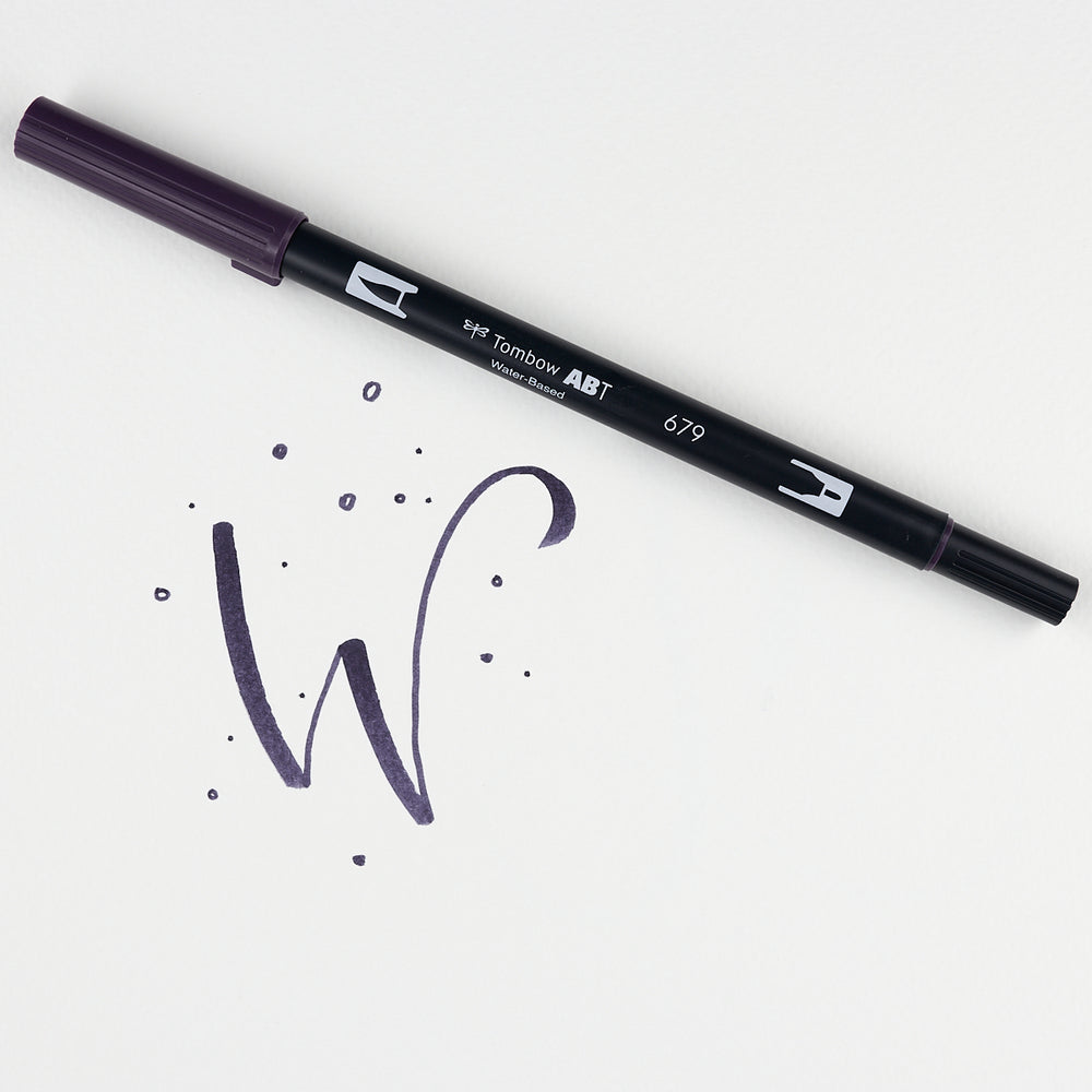 Marker Dual Brush 679 Dark Plum Tombow