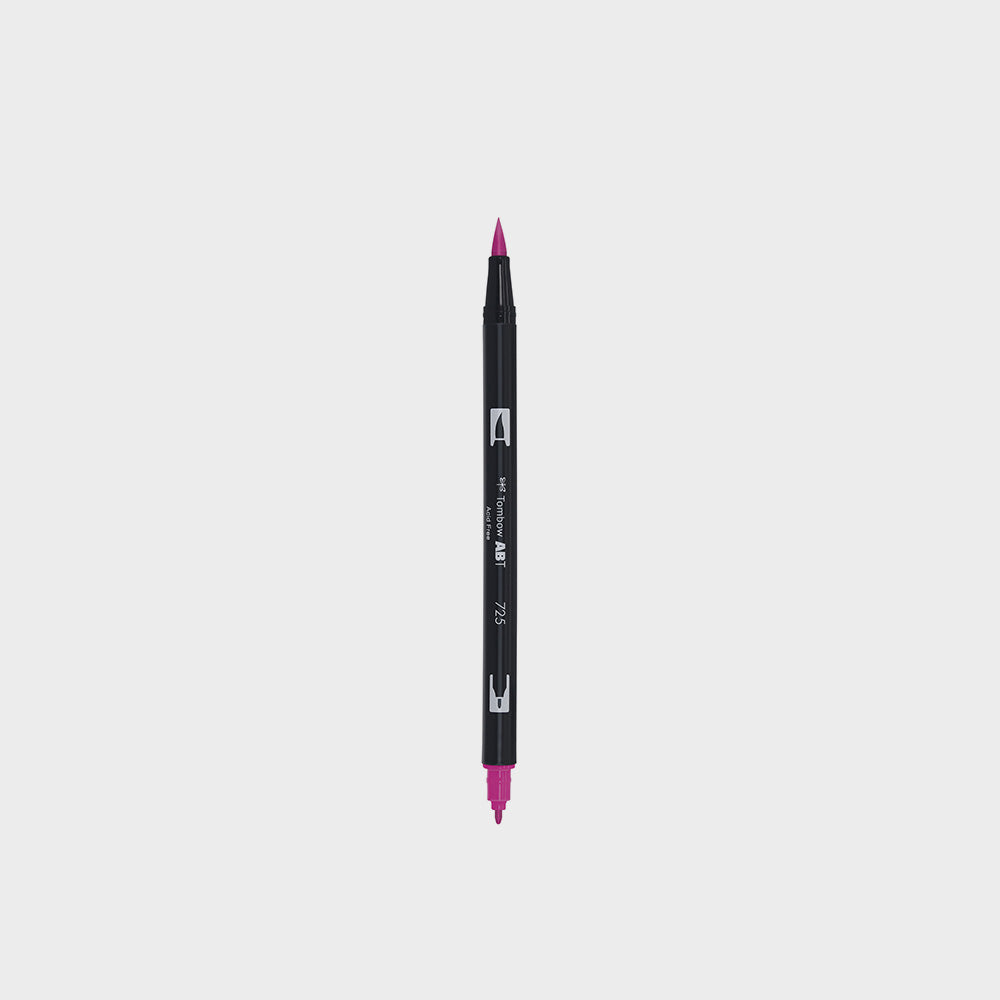 Marker Dual Brush 725 Rhodamine Red Tombow