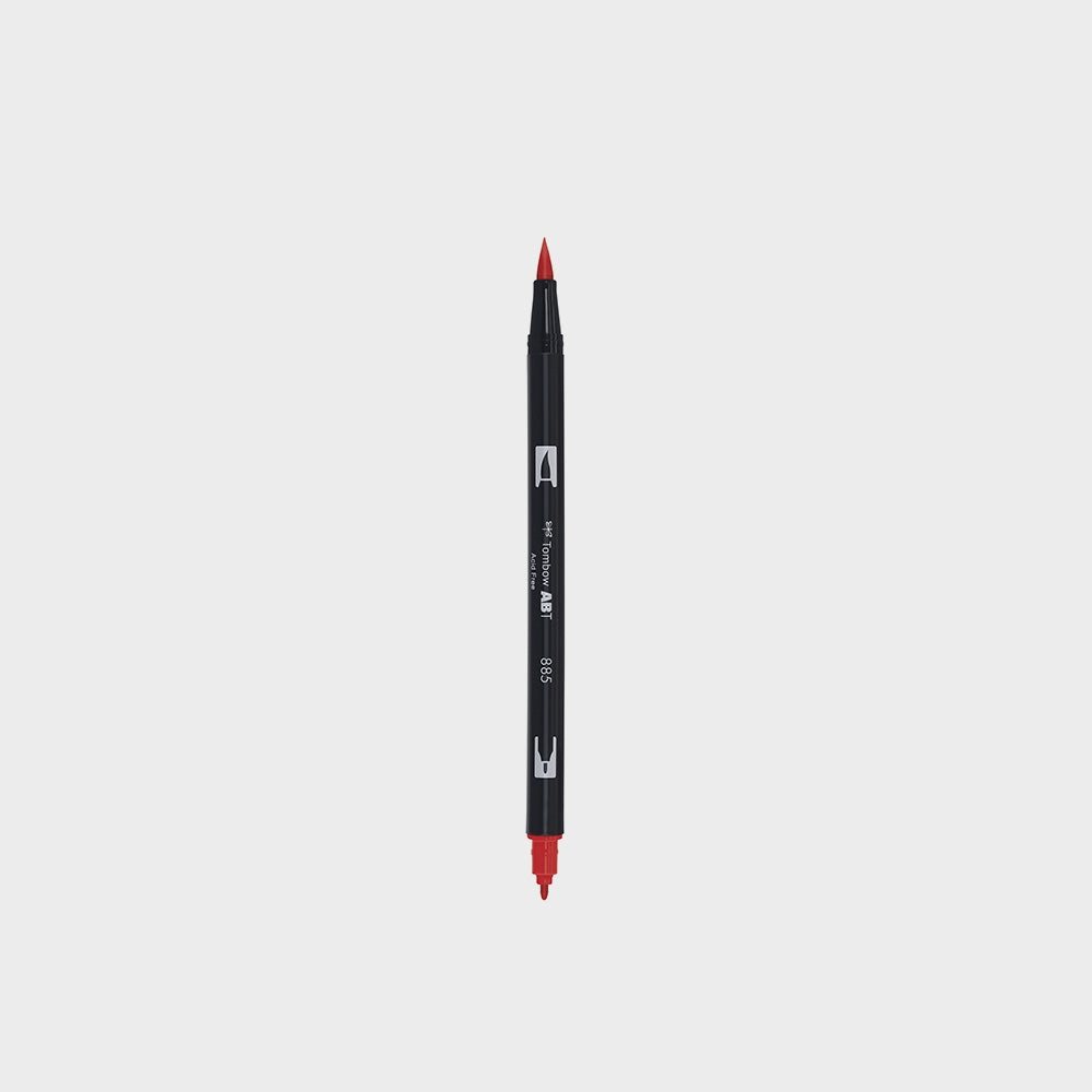 Marker Dual Brush 885 Warm Red Tombow