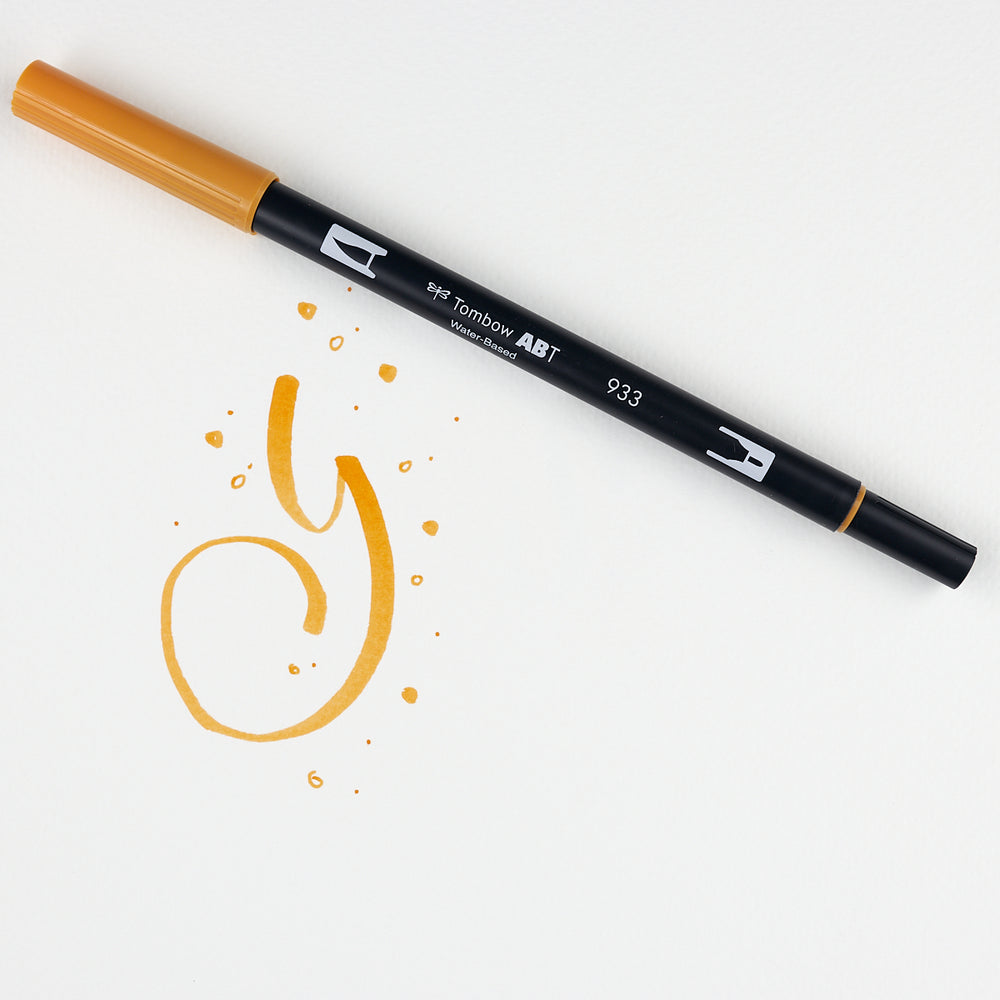 Marker Dual Brush 933 Orange Tombow (1)