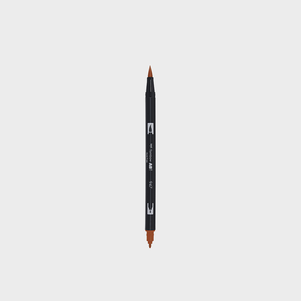 Marker Dual Brush 947 Burnt Sienna Tombow