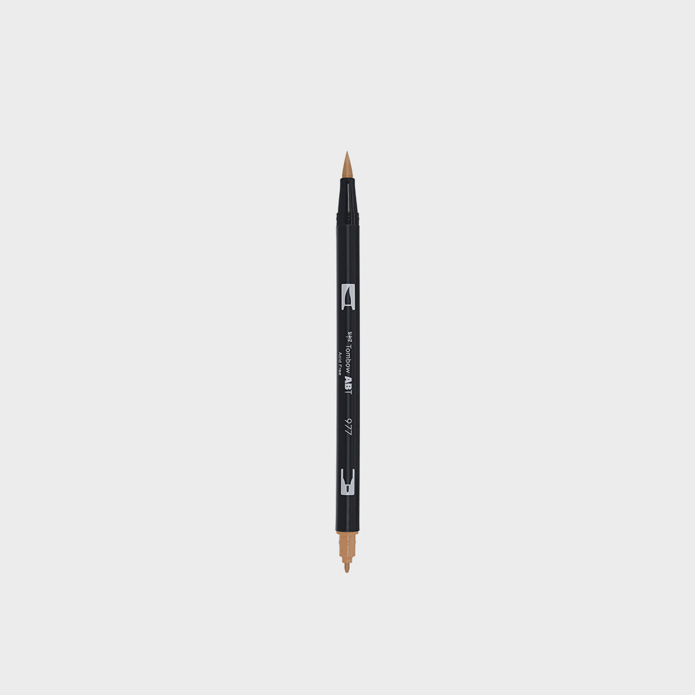 Marker Dual Brush 977 Saddle Brown Tombow