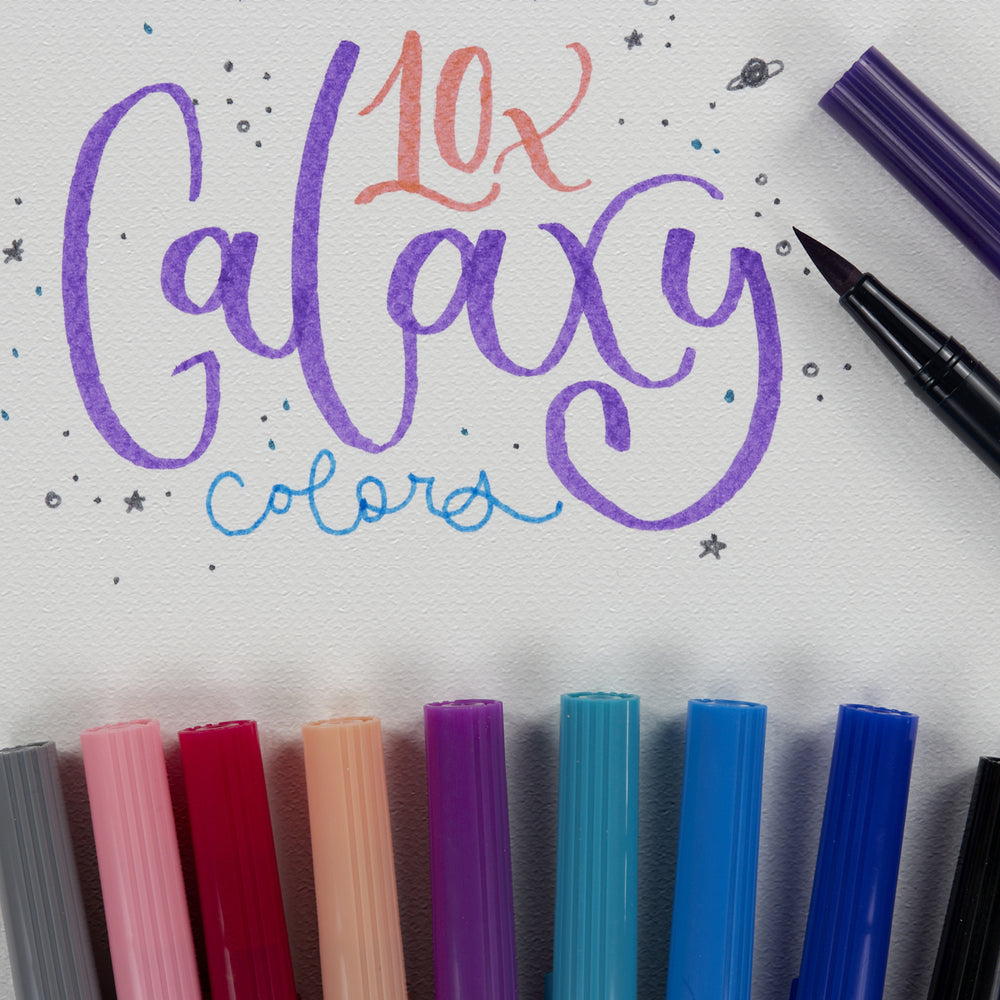 Set mit 10 Filzstiften Galaxia Dual Tip Tombow (2)