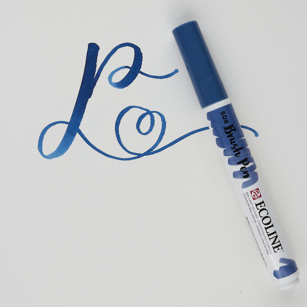 Ecoline Brushpen 508 Preussischblau