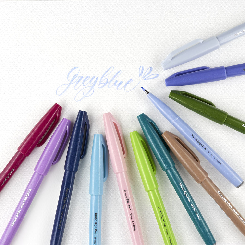 Etui 12 Marker Lettering Pastell Pentel Touch