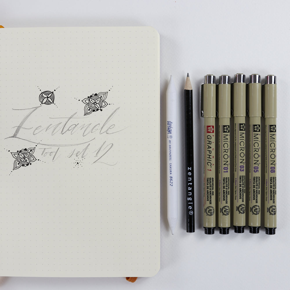 12er-Set Marker Pinselspitze Pentel (1)