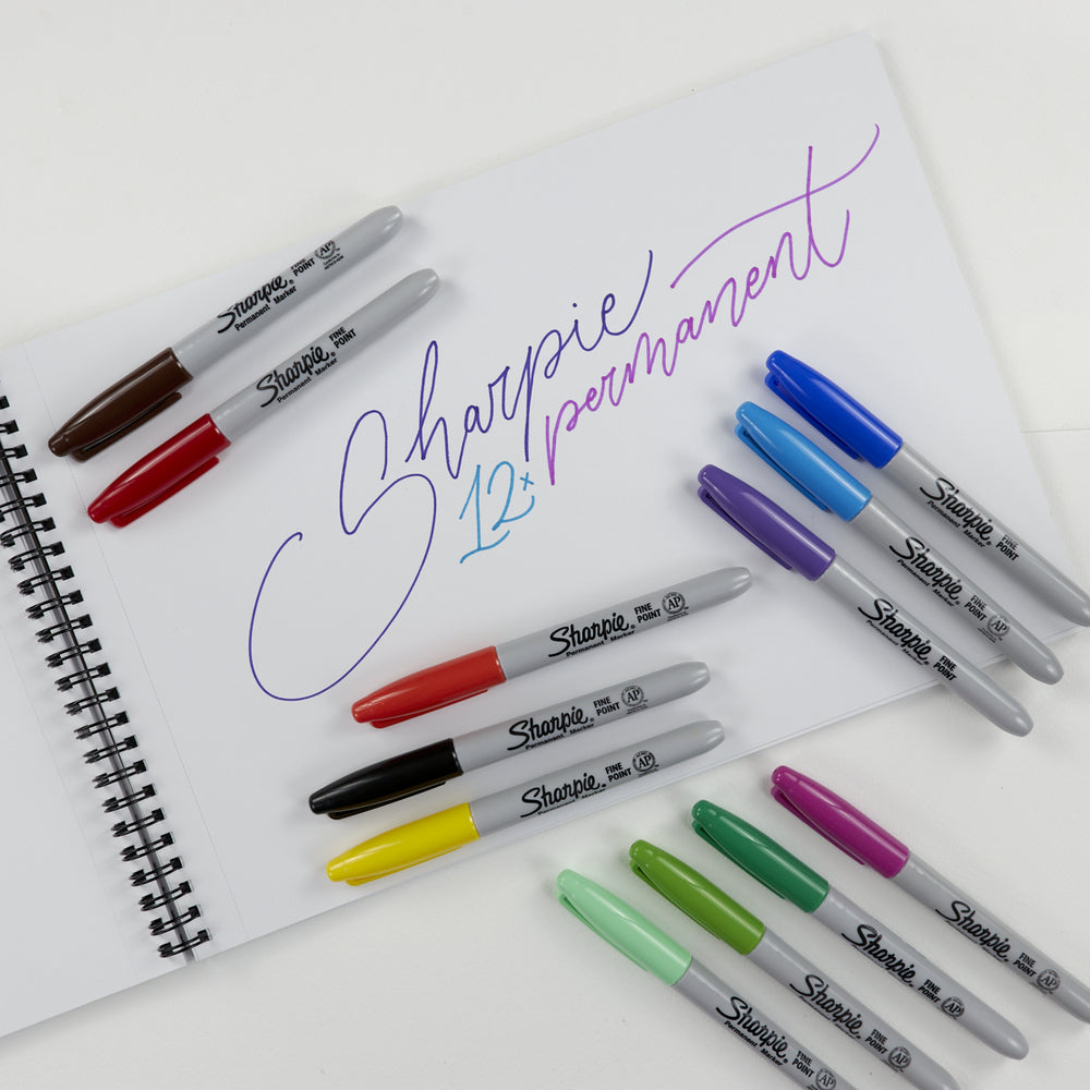 12er-Set Permanentmarker Verschiedene Farben Sharpie