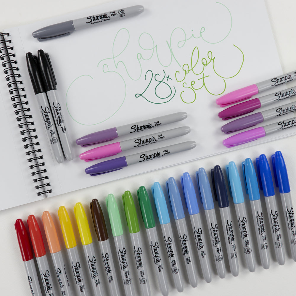 28er-Set Permanentmarker Verschiedene Farben Sharpie