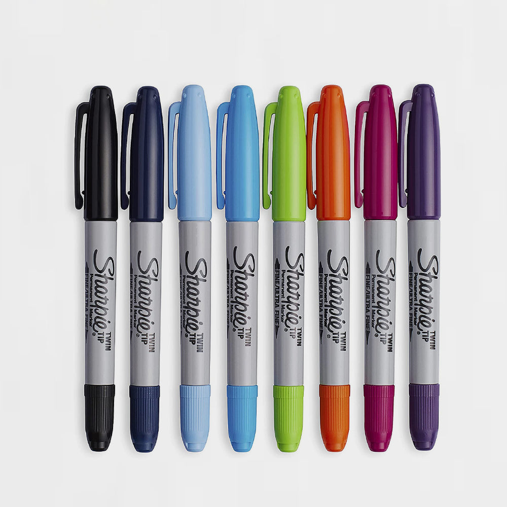8er-Set Permanentmarker Twin Tip Sharpie (1)